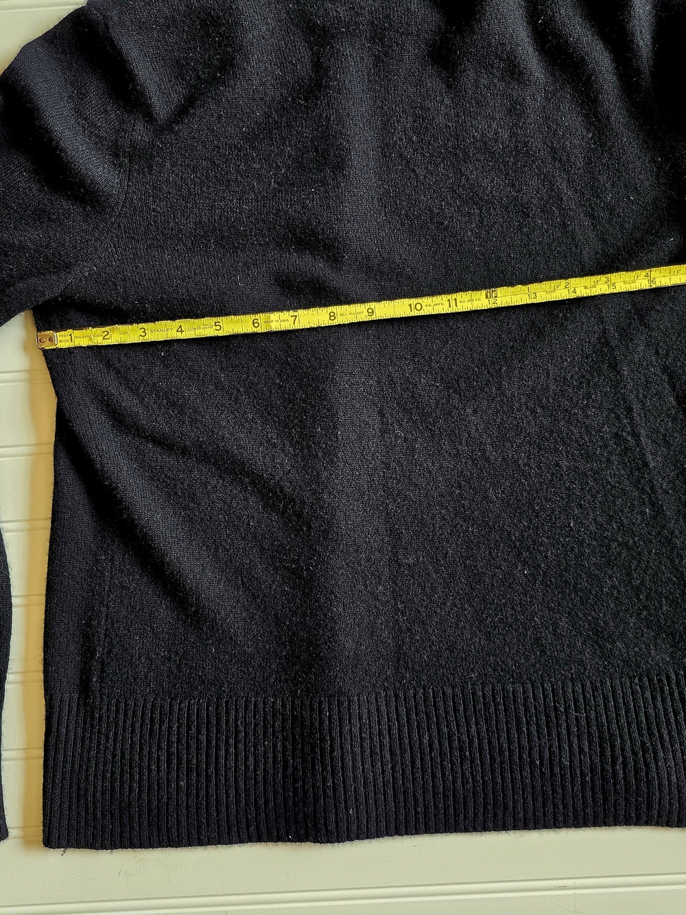 Apt. 9 100% Cashmere Black Button Front Cardigan Sweater - Picture 9 of 9